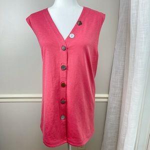 Soft Surroundings Delia Tunic Tank Rosebud